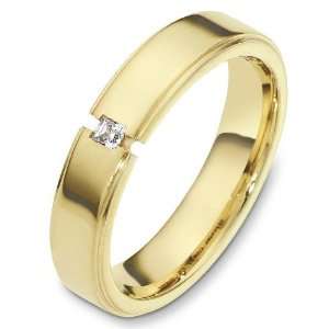 5mm contemporary diamond wedding band ring (0.07cts diamonds Platinum)