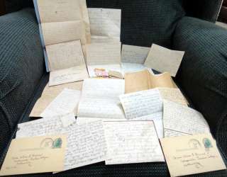 LOT 1930s vintage ALICE BROWN LETTERS christiana pa ★  