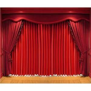   912 6 Inch x 8 Inch Stage Curtain Scenic Background