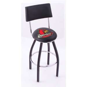 Louisville Cardinals 30 Single ring Swivel Bar Stool with seat back 