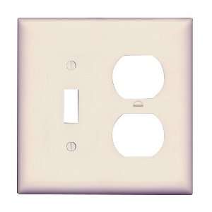  Combination and Blank Wall Plates, Almond, 10 Pack
