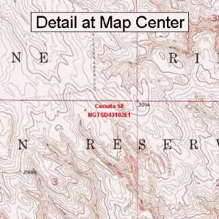 USGS Topographic Quadrangle Map   Conata SE, South Dakota (Folded 