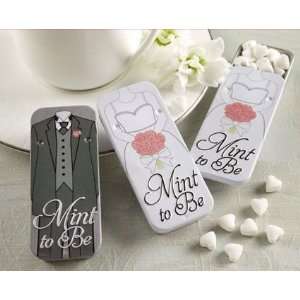  Mint to Be Bride and Groom Slide Mint Tins with Heart 