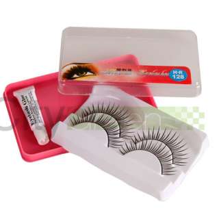 20 Pairs Soft Synthetic Fiber False Eyelashes with 10 Eyelash Glue 