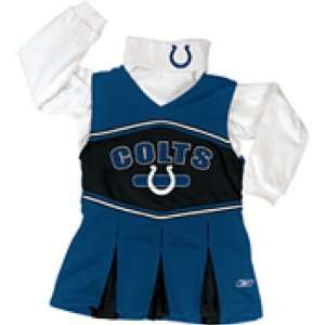  Girls Indianapolis Colts Poly Cheerleading Jumper   M 5 6 