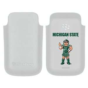  Michigan State Sparty on BlackBerry Leather Pocket Case 