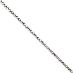   6mm Rolo Chain Available 18,24,36 Inch Design by Chisel   Length 24