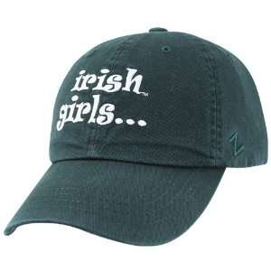 Zephyr Notre Dame Fighting Irish Green Irish Girls Hat  