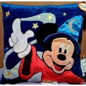 Sorcerer Mickey Mouse LIGHT UP STARS Toss Accent Pillow (Walt Disney 