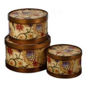  Set of 3 Colorful Flower Boxes