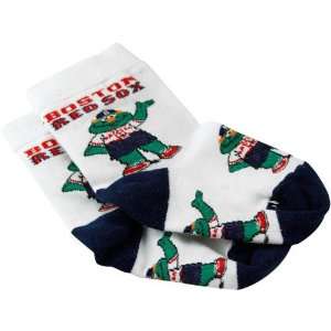   Boston Red Sox Infant White Mascot Socks (Inf Boot)