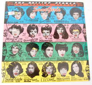 The Rolling Stones Sealed Some Girls Original USA Die Cut Faces Cover 