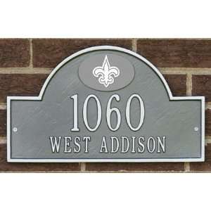  New Orleans Saints Pewter & Silver Personalized Address 