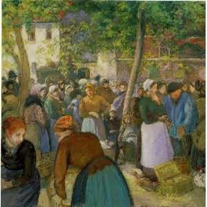   The Poultry Market, by Pissarro Camille 