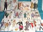 58 Vtg Sewing Patterns Tracing Paper Womens Childrens CUT USED  