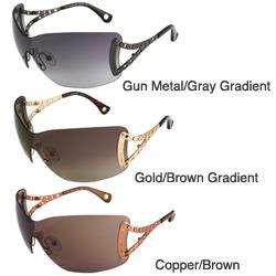 Michael Kors MKS120 Womens Rimless Shield Sunglasses  