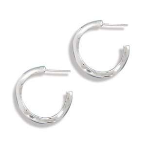  Thin Wave 3/4 Hoop Earrings Jewelry