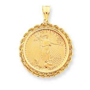  14k 1/2 Oz American Eagle Coin Bezel Mounting Jewelry