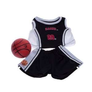  Black and White Basketball Outfit with Ball Fits 8   10 