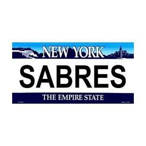  New York State Background License Plates Sabres Plate Tag 