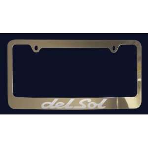  Honda Del Sol License Plate Frame (Zinc Metal) Everything 