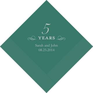 100ct WEDDING PERSONALIZED ANNIVERSARY BIRTHDAY NAPKINS  