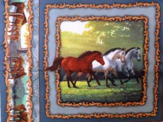 New Horse Fabric Pillow Panel Colt Animal Shenandoah Pony River 