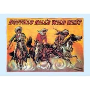 Buffalo Bill Three Riders 20x30 poster 