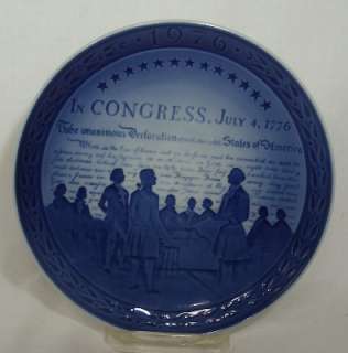 ROYAL COPENHAGEN 1976 United States Bicentenary Plate  