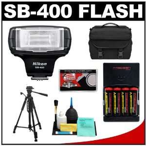  Flash + 4 Batteries & Charger + Tripod + Nikon Case for D40, D60 