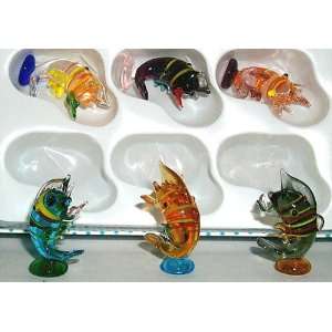   figurines Crawfish Crayfish assorted Colors 6 pc. lot
