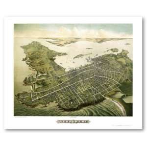  Newport, RI Panoramic Map   1878 Poster