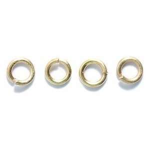   Jump Rings, 4mm, Metallic, Satin Hamilton Gold, 14 Gram Arts, Crafts