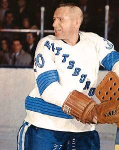 Vintage Les Binkley Pittsburgh Penguins Goalie Photo.  