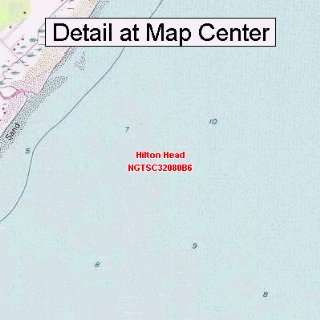  USGS Topographic Quadrangle Map   Hilton Head, South 