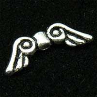 A426/ 80Pcs Tibetan silver angel wing spacer beads  