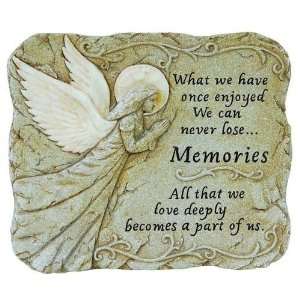 Carson Memorial Angel Memories Glow in the Dark Garden Stepping Stone 