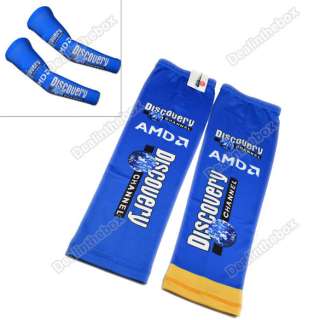 UV Protection Cycling Bicycle Bike Sport Arm Sleeve Warmers Blue 