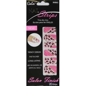  Cala Nail Strips   Pink Leopard 86863 Beauty