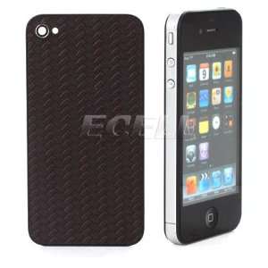  Ecell   WEAVED LEATHER REPLACEMENT BACK COVER FOR IPHONE 4 