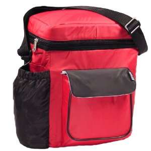  Subzero 18 Can Collapsible Cooler Bag with Expander 3 Red 