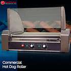 Hot Dog Roller 30 Dogs Grill Cooker W/ Glass Hood Commercial Machine 