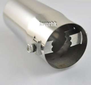 Chrome New Tip Exhaust Pipe 2.2 2.5 Inch Car Muffler  