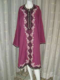 Moroccan Islamic Kurta Kameez Tunic Top Shirt Dress #1  