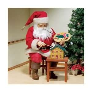  16 Fabriche Santa Claus Painting Doll House Christmas 