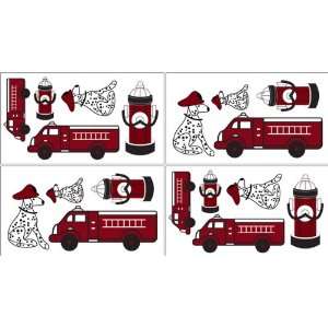  Frankies Firetruck Baby and Kids Wall Decal Stickers 