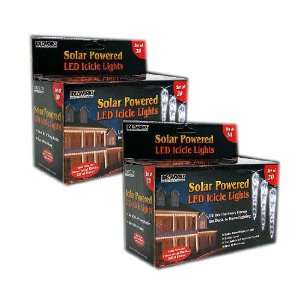  SOLAR POWERED LED ICICLE LIGHTS (SET OF 40)