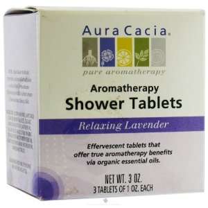  Aura Cacia Aromatherapy Shower Tablets, Relaxing Lavender 