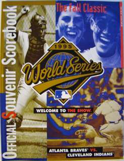 Cleveland Indians 1995 World Series Program Magazine  