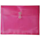   Hot Pink Plastic Letter Booklet Button & String Envelope   12 per pack